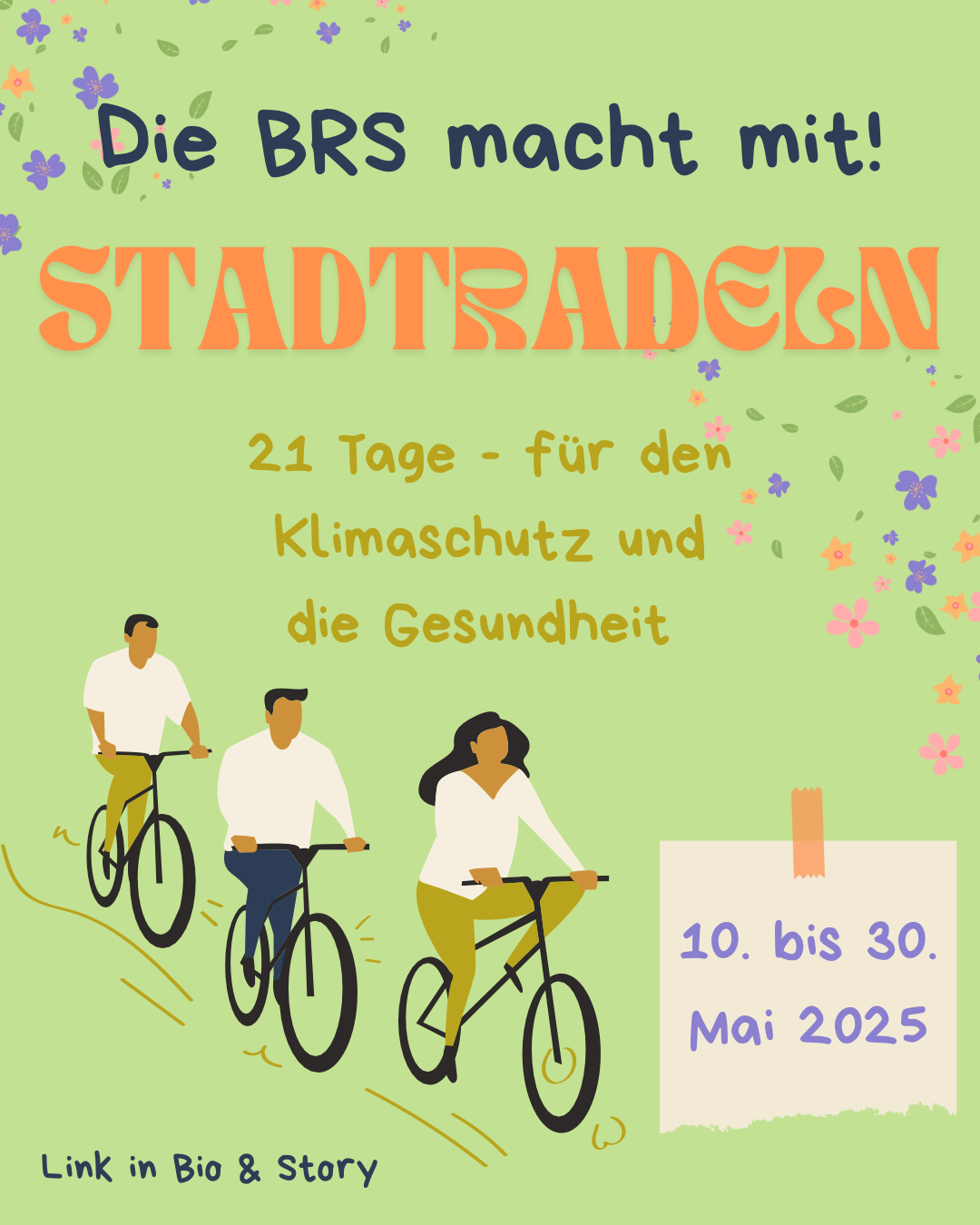 Stadtradeln – die BRS ist dabei