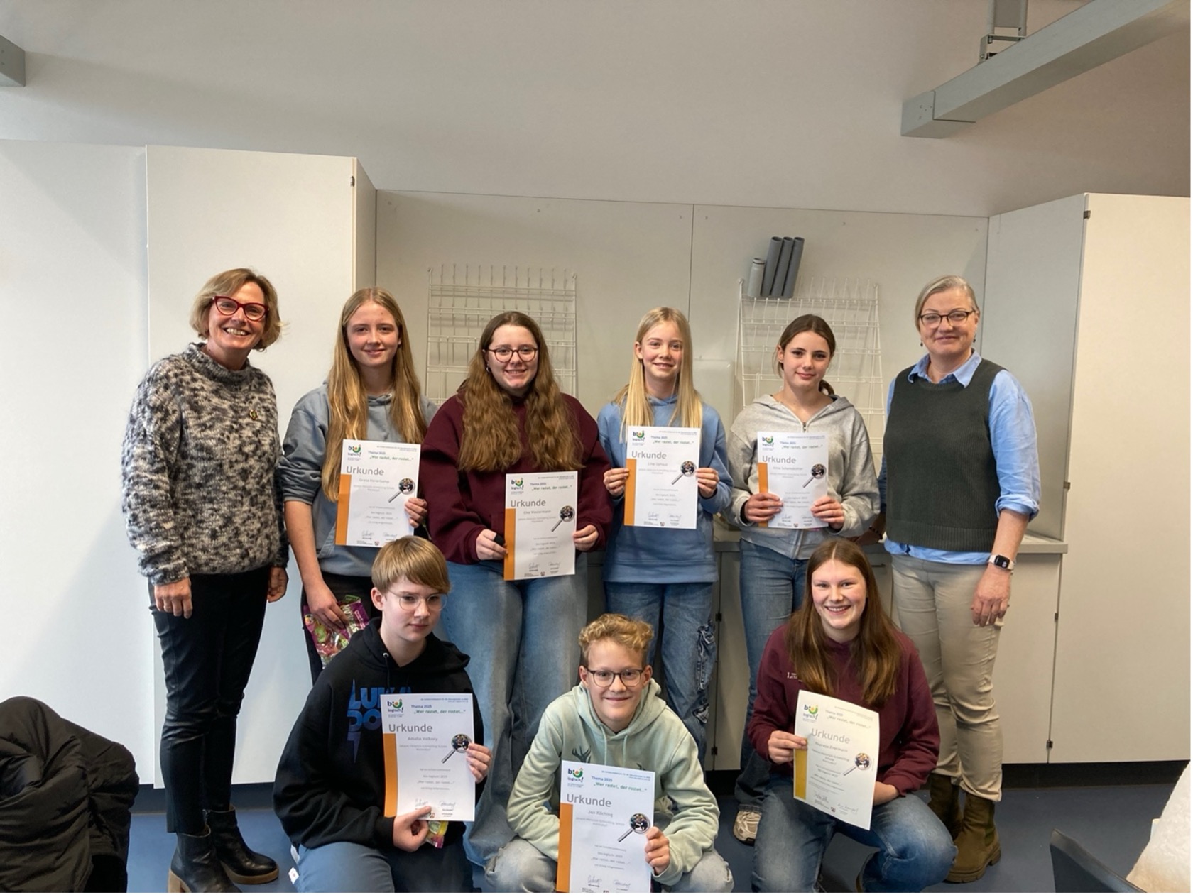 Ehrung der Schülerinnen und Schüler für besondere Leistung beim Bio-Logisch-Wettbewerb